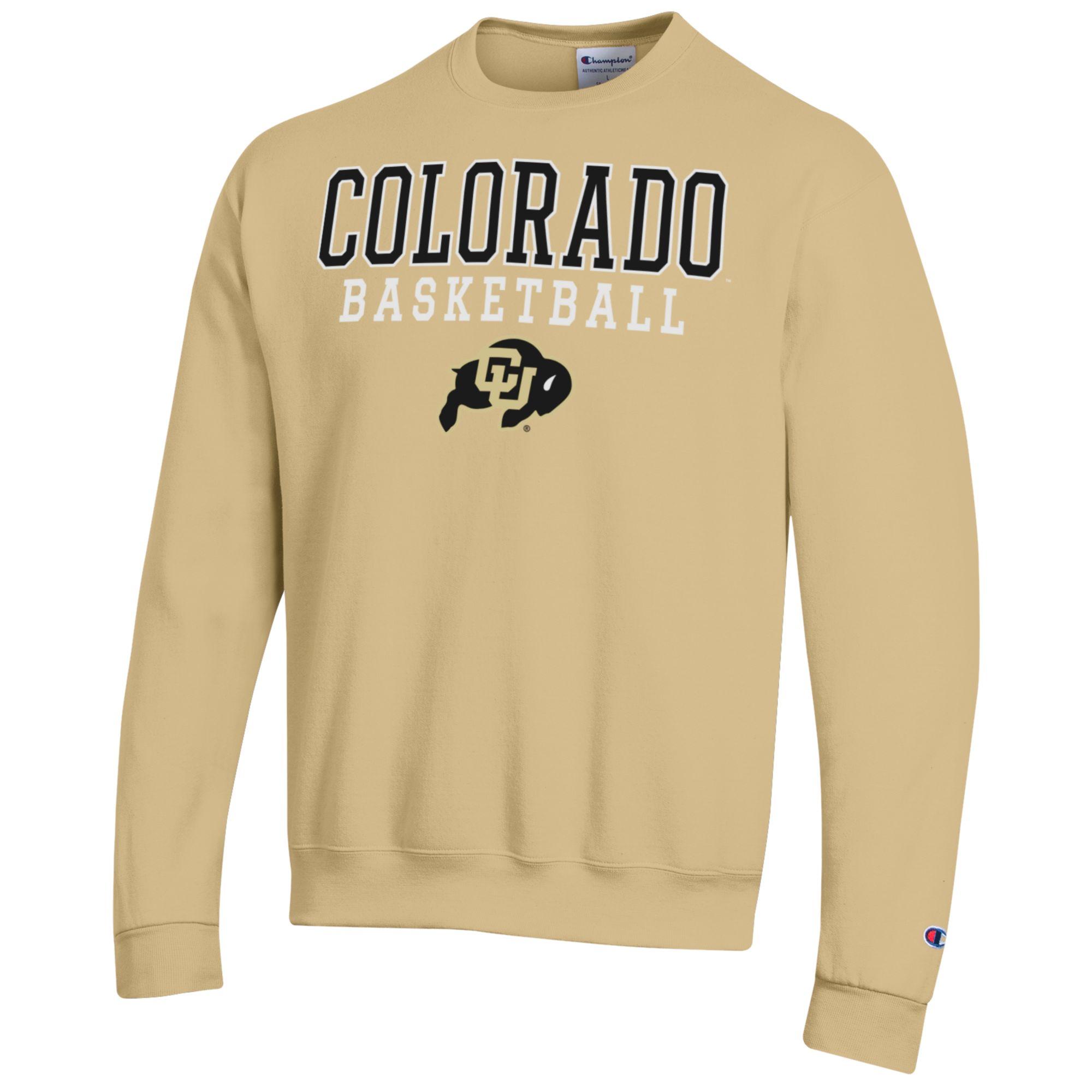 Men's Champion Gold Colorado Buffaloes Basketball Stack Pullover Crewneck Sweatshirt - Image 3