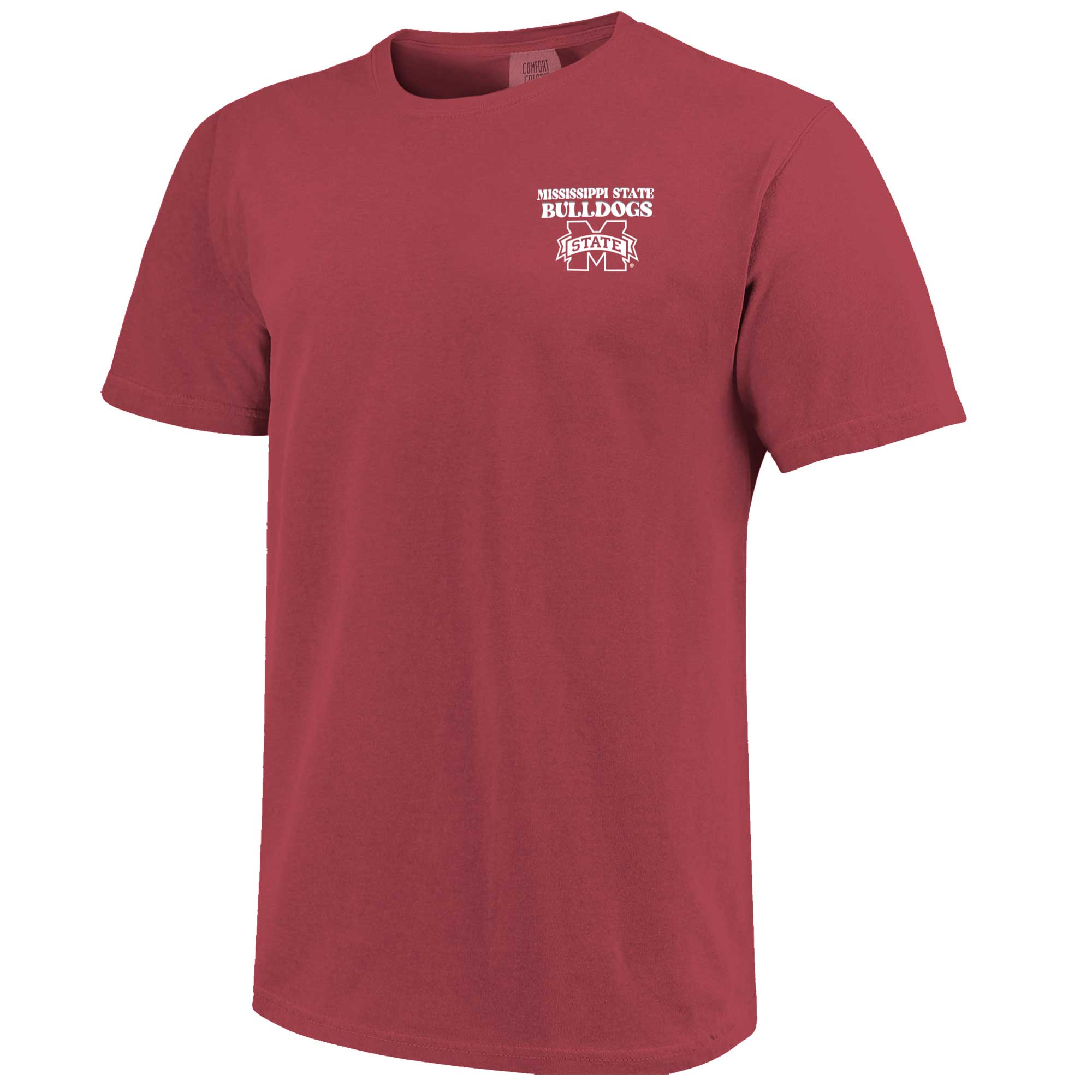 Women's Maroon Mississippi State Bulldogs Comfort Colors Checkered Mascot T-Shirt - Image 6