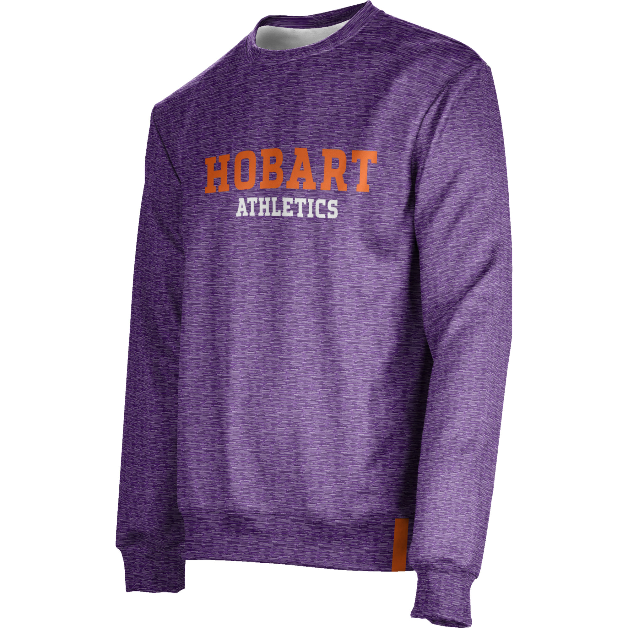 Men's ProSphere Purple Hobart & William Smith Colleges Athletics Crewneck Pullover Sweatshirt - Image 3