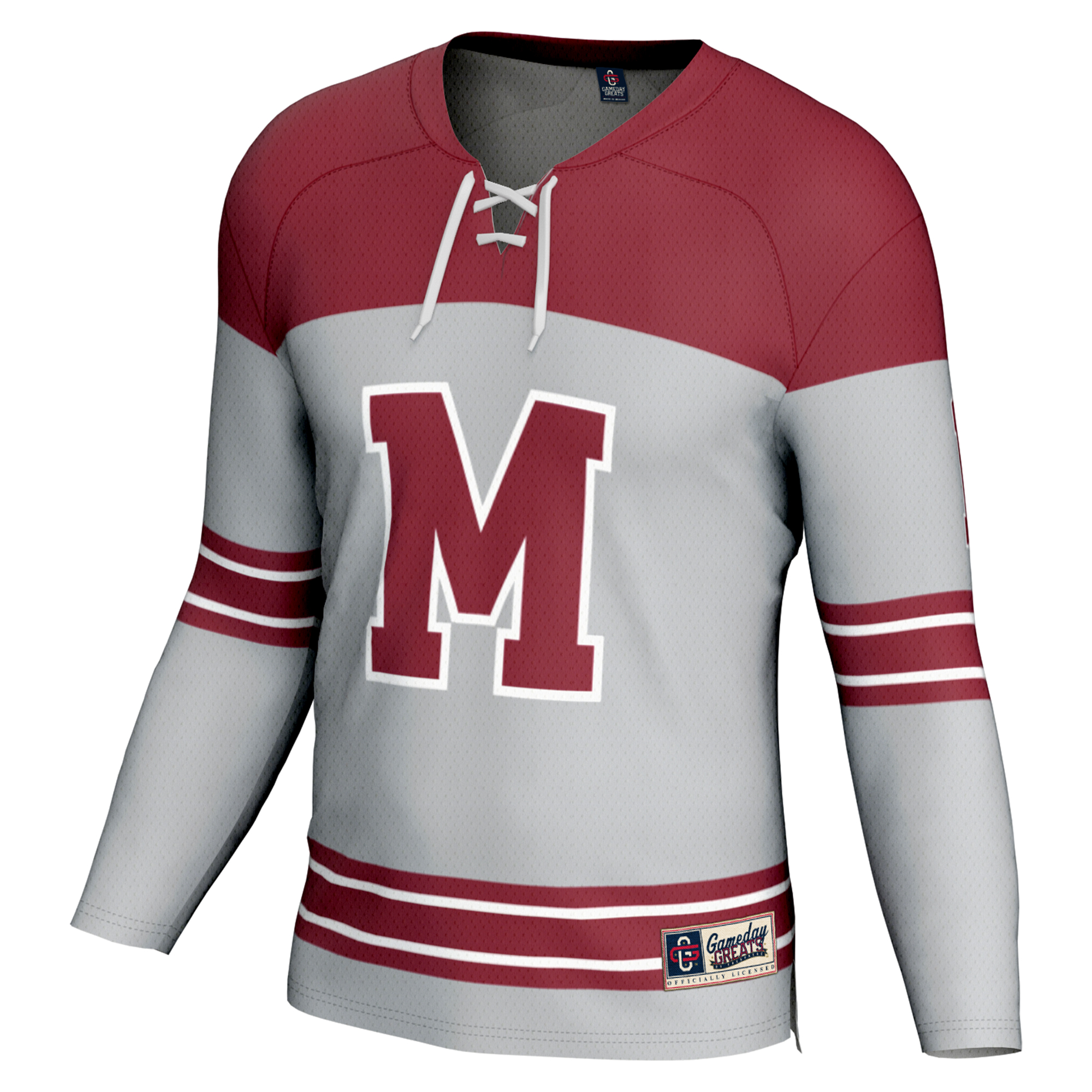 Unisex GameDay Greats #1 Gray UMass Minutemen Hockey Fashion Jersey - Image 6