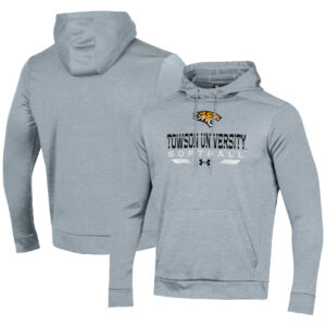 Men's Under Armour Gray Towson Tigers Softball Pullover Hoodie
