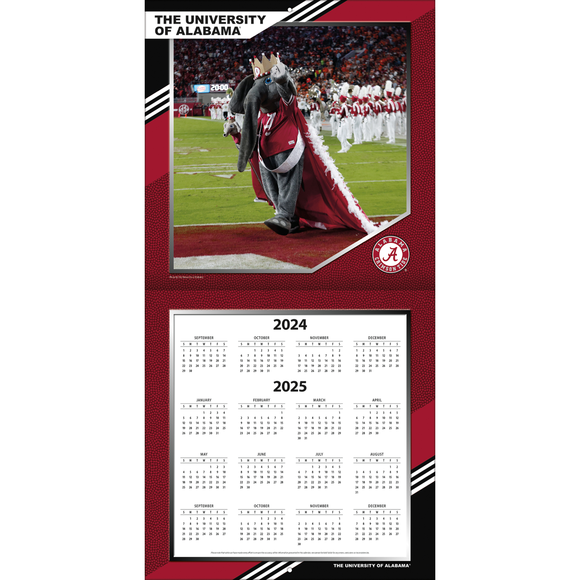 Men's Colosseum Crimson Alabama Crimson Tide Logo Lockup 3-Hit Active Blend Long Sleeve T-Shirt - Image 13