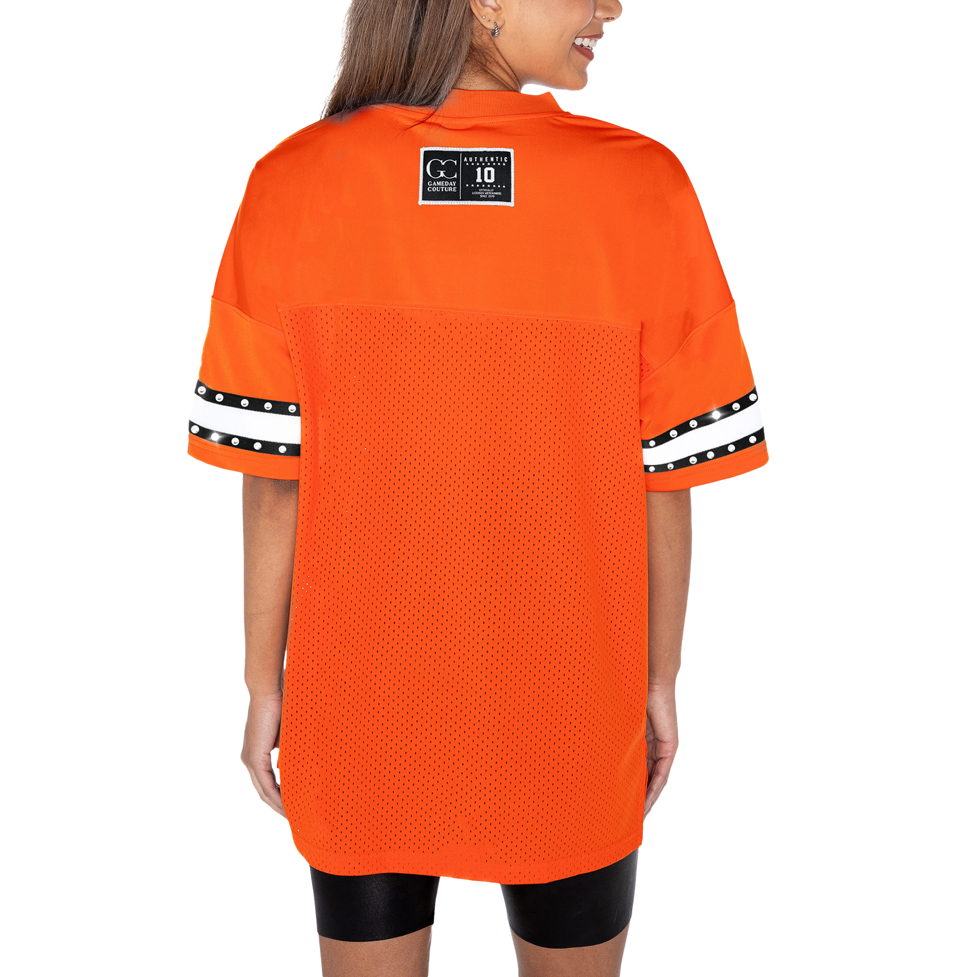 Women's Gameday Couture Orange Oklahoma State Cowboys Until Kickoff Rhinestone Fashion T-Shirt - Image 11