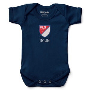 Infant Chad & Jake Navy MLS Logo Personalized Bodysuit