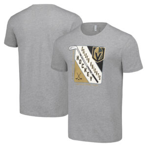Men's Starter Heather Gray Vegas Golden Knights Shield Graphic T-Shirt