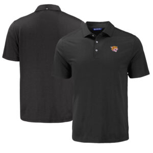 Men's Cutter & Buck Black Bethune-Cookman Wildcats Coastline Epic Comfort Eco Recycled Polo