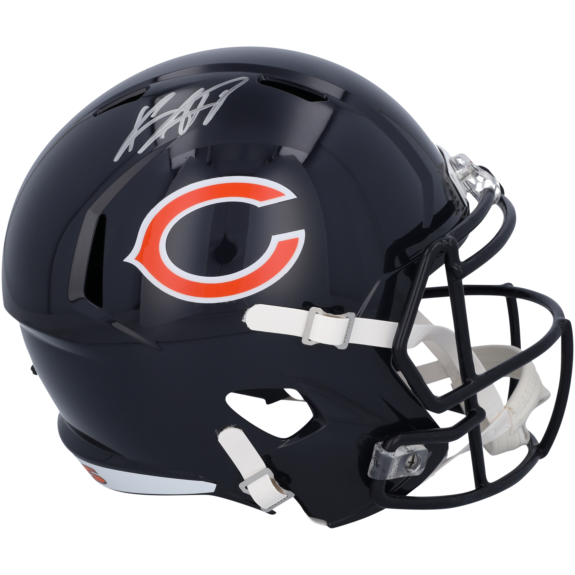 Keenan Allen Chicago Bears Autographed Riddell Speed Replica Helmet - Image 4