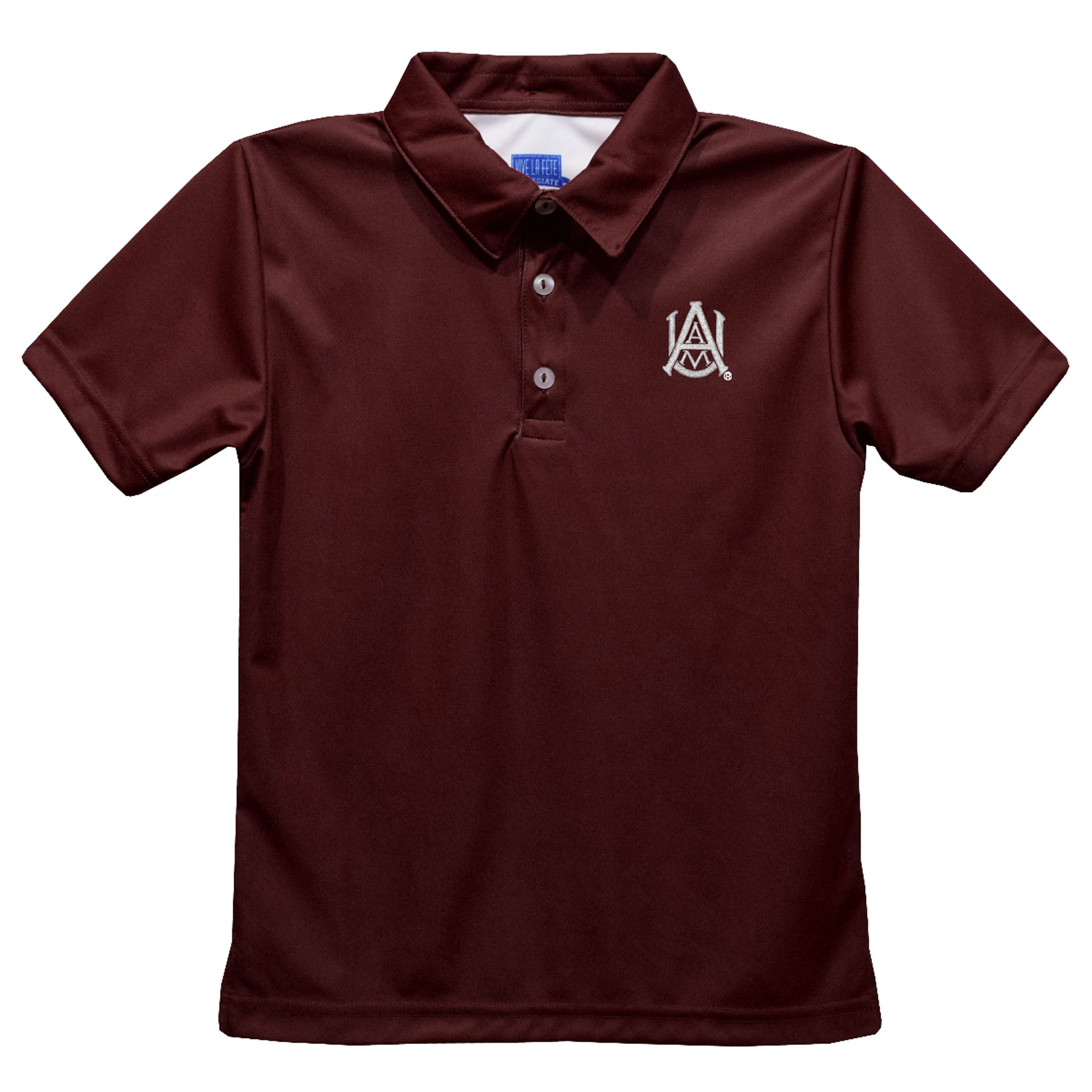Youth Vive La Fete Maroon Alabama A&M Bulldogs Solid Polo