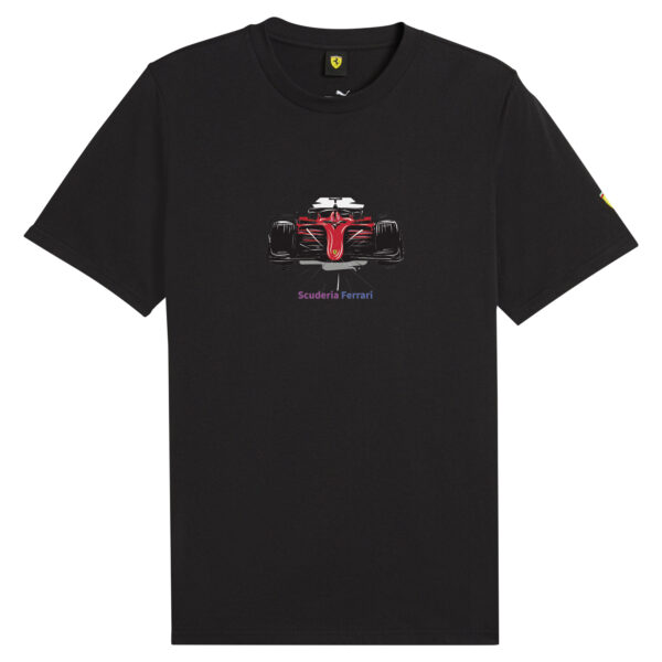 Men's Puma Black Scuderia Ferrari Race Graphic T-Shirt - Image 8