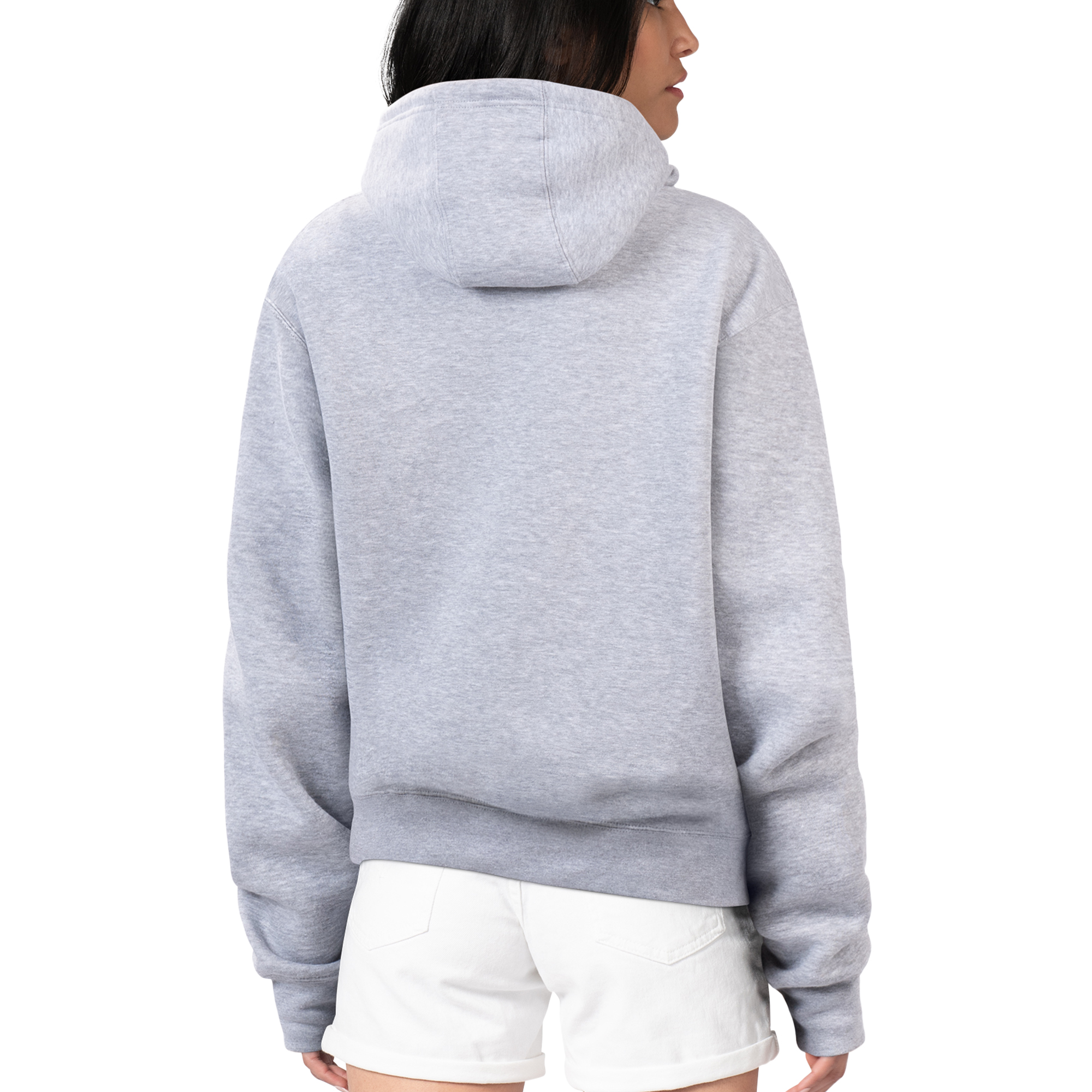 Women's G-III 4Her by Carl Banks Heather Gray San Francisco 49ers Flowers Team Logo Graphic Fleece Pullover Hoodie - Image 3