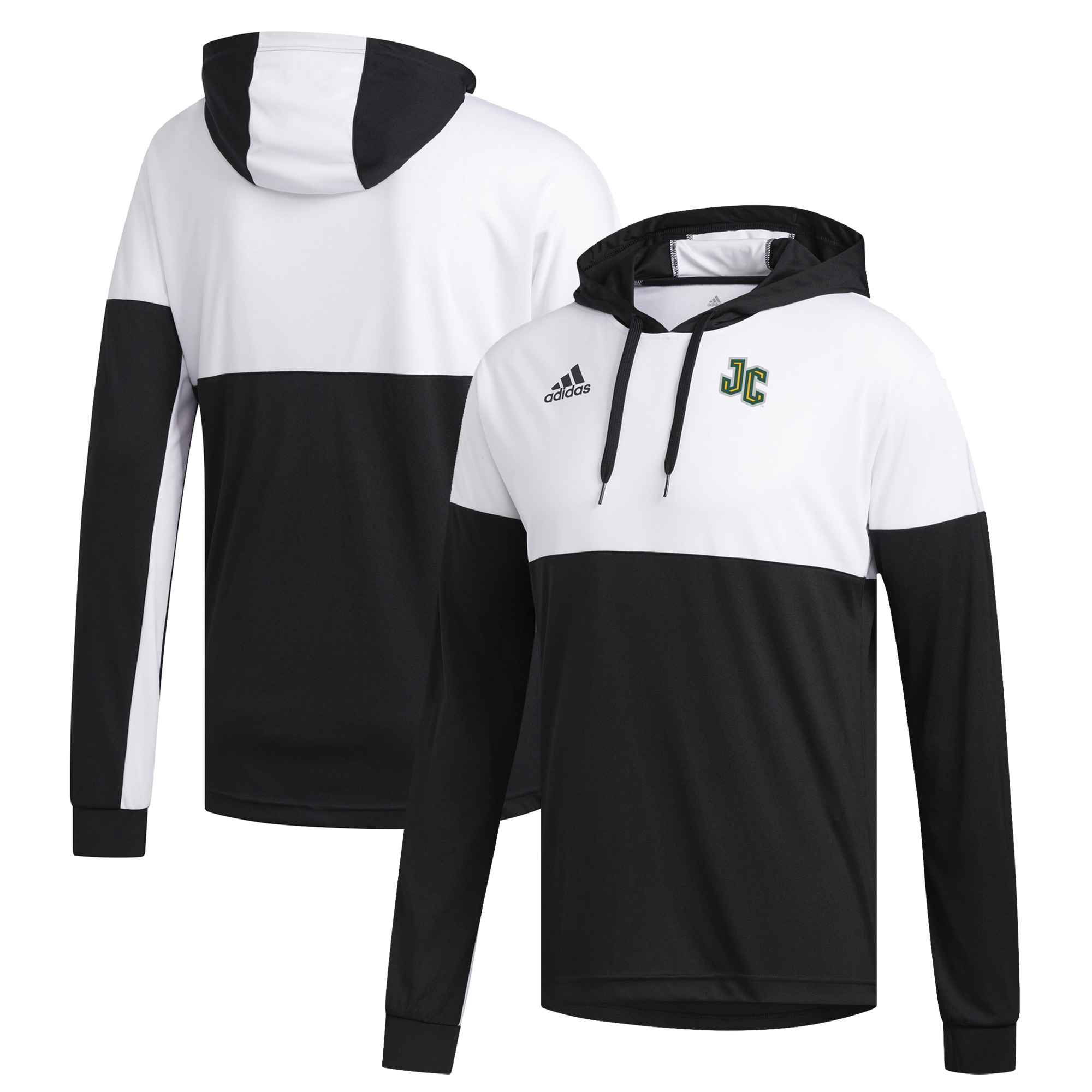 Men's adidas Black/White New Jersey City Gothic Knights Legend Shooter Long Sleeve Hoodie T-Shirt