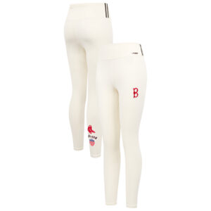 Women's Pro Standard Cream Boston Red Sox Retro Classic Tri-Blend Leggings