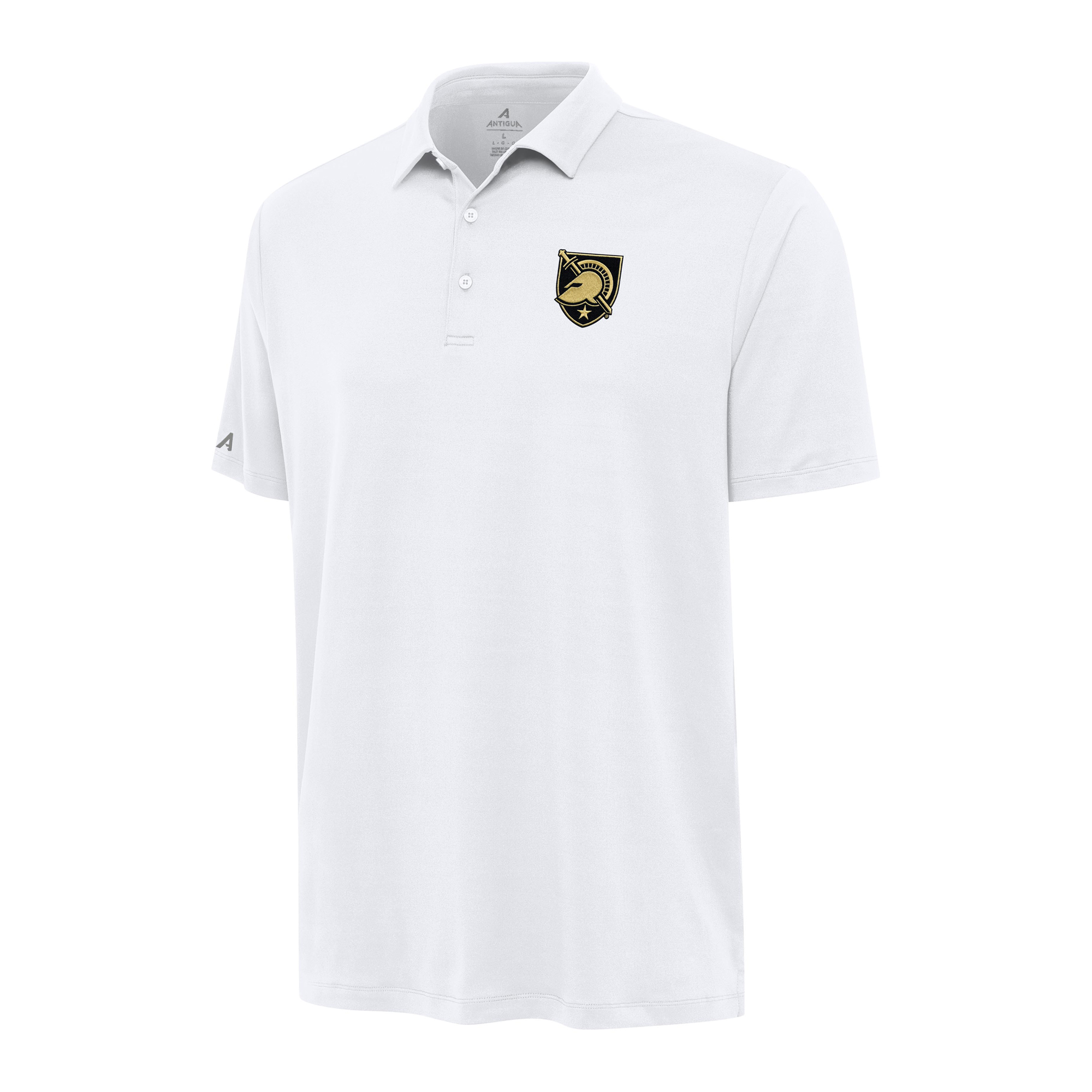 Men's Antigua White Army Black Knights Reprocess Polo