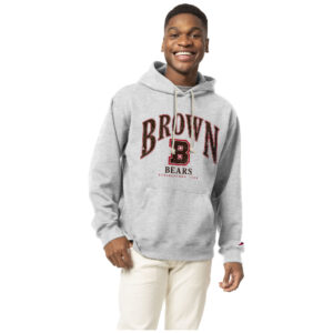 Men's League Collegiate Wear  Heather Gray Brown Bears Essentials 2.0 Fleece Pullover Hoodie