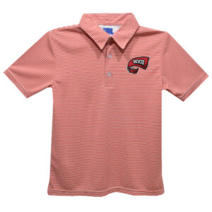 Toddler Vive La Fete Red Western Kentucky Hilltoppers Pencil Stripe Polo