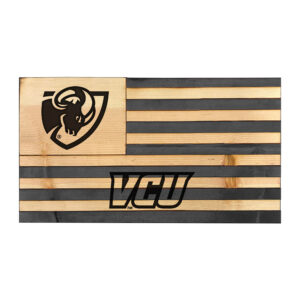 VCU Rams 20'' x 36'' Etched Wood Flag