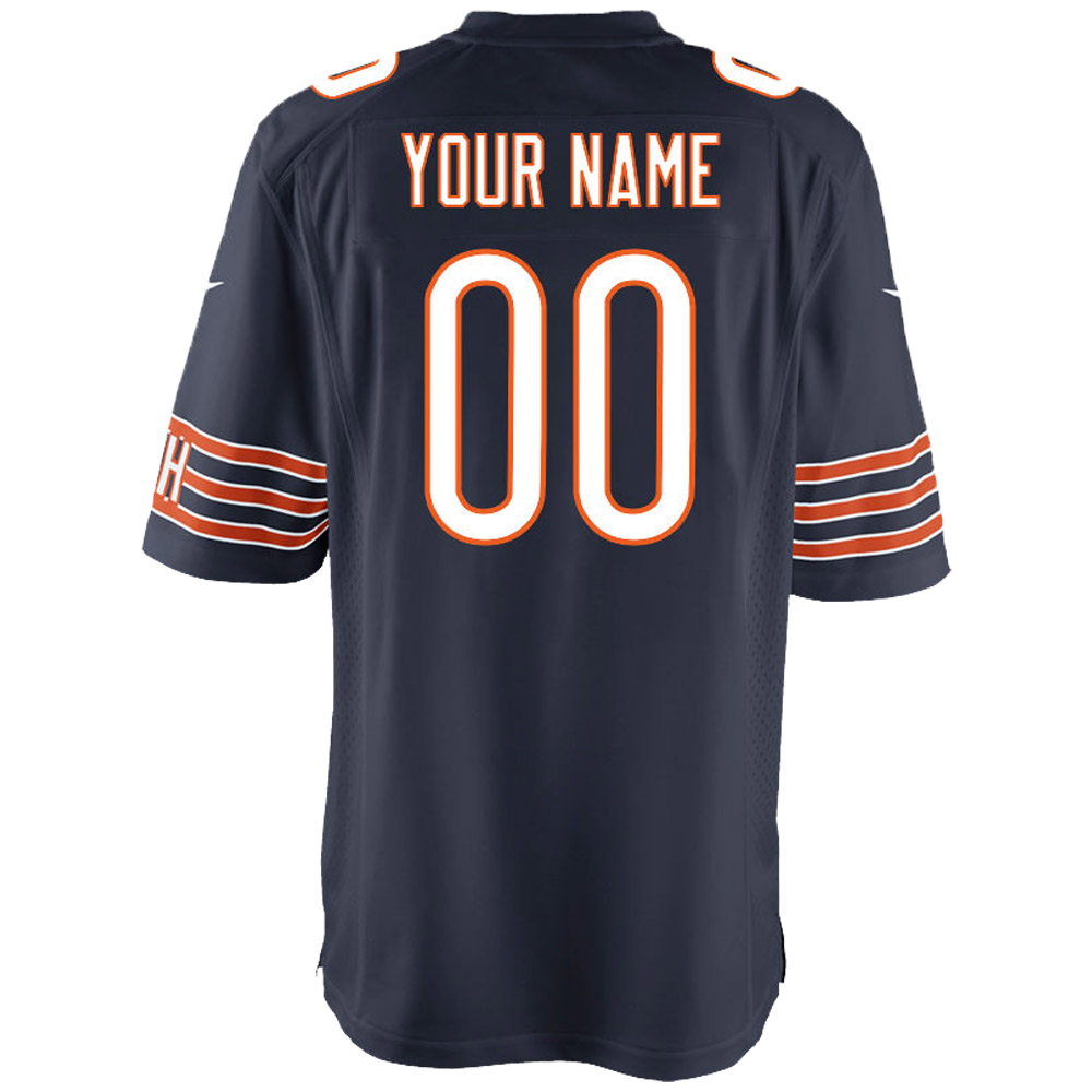 Youth Nike Navy Chicago Bears Custom Game Jersey - Image 4