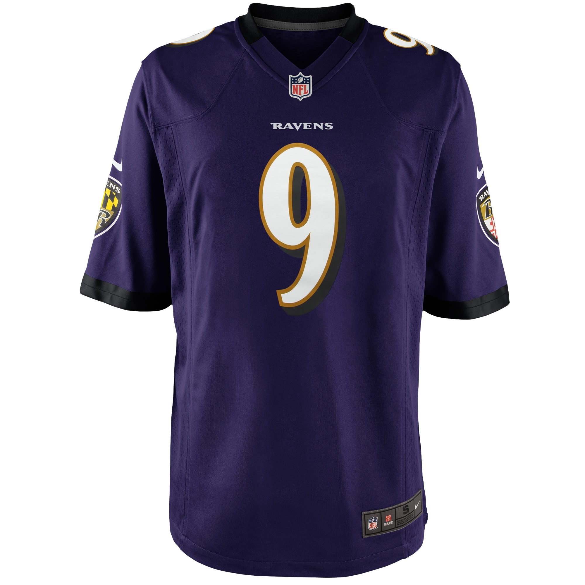 Youth Nike Justin Tucker Purple Baltimore Ravens Game Jersey - Image 3