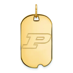 Women's Purdue Boilermakers Gold Plated Small Dog Tag