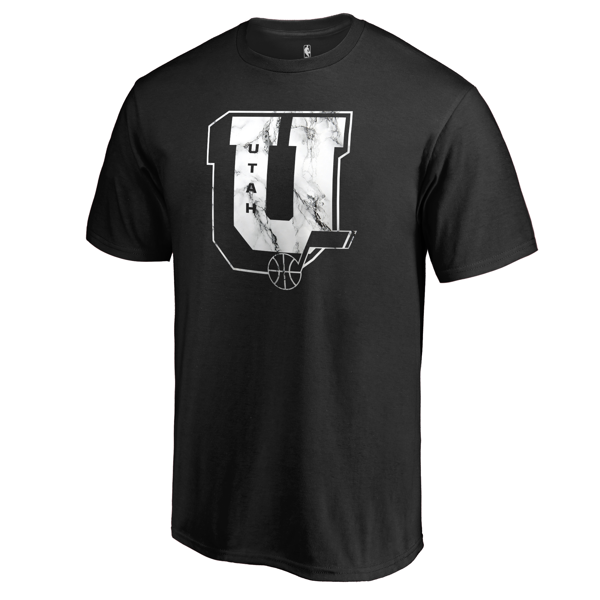 Men's Black Utah Jazz Letterman T-Shirt