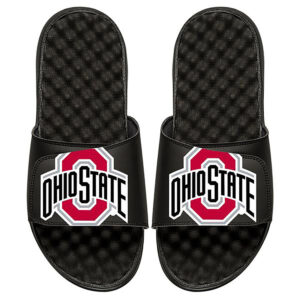 Men's ISlide Black Ohio State Buckeyes Big Logo Slide Sandals