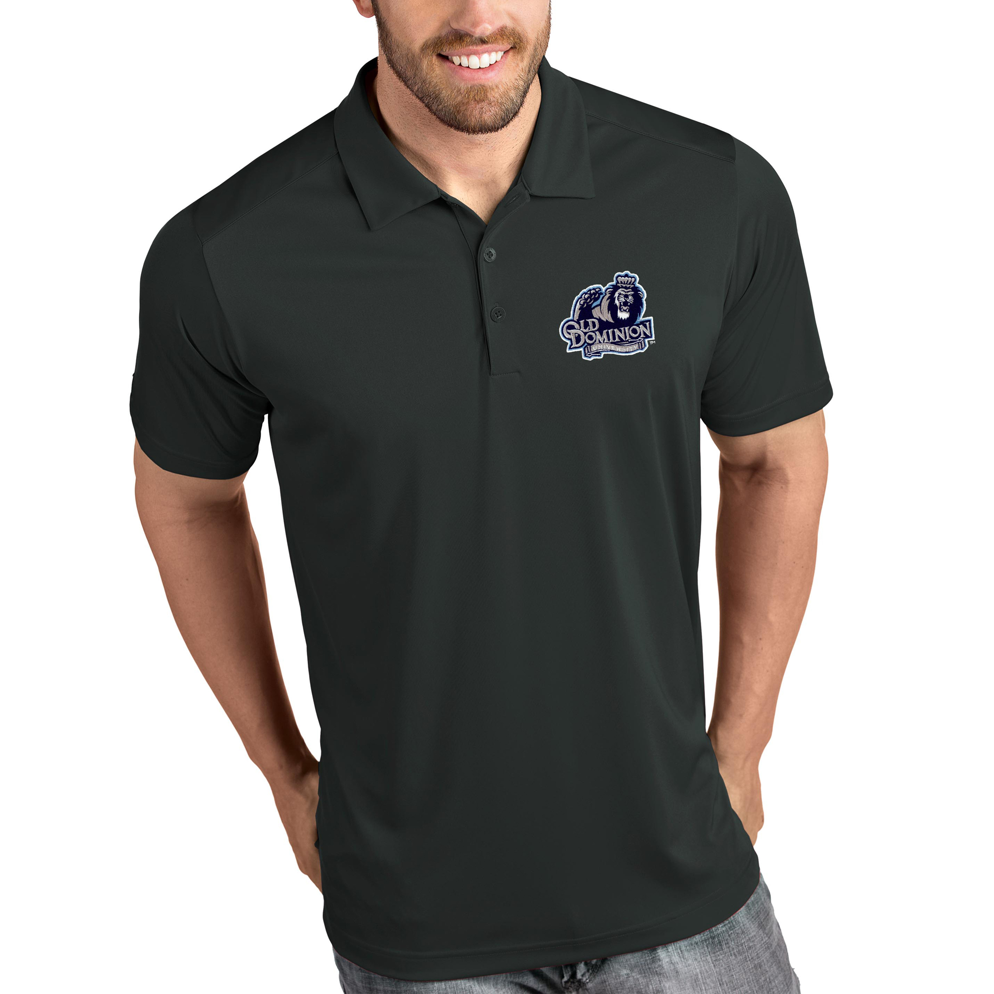 Old Dominion Monarchs Antigua Tribute Polo - Charcoal