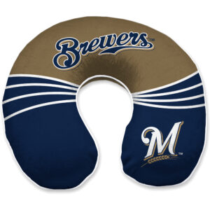 Milwaukee Brewers Wave Memory Foam Travel Pillow