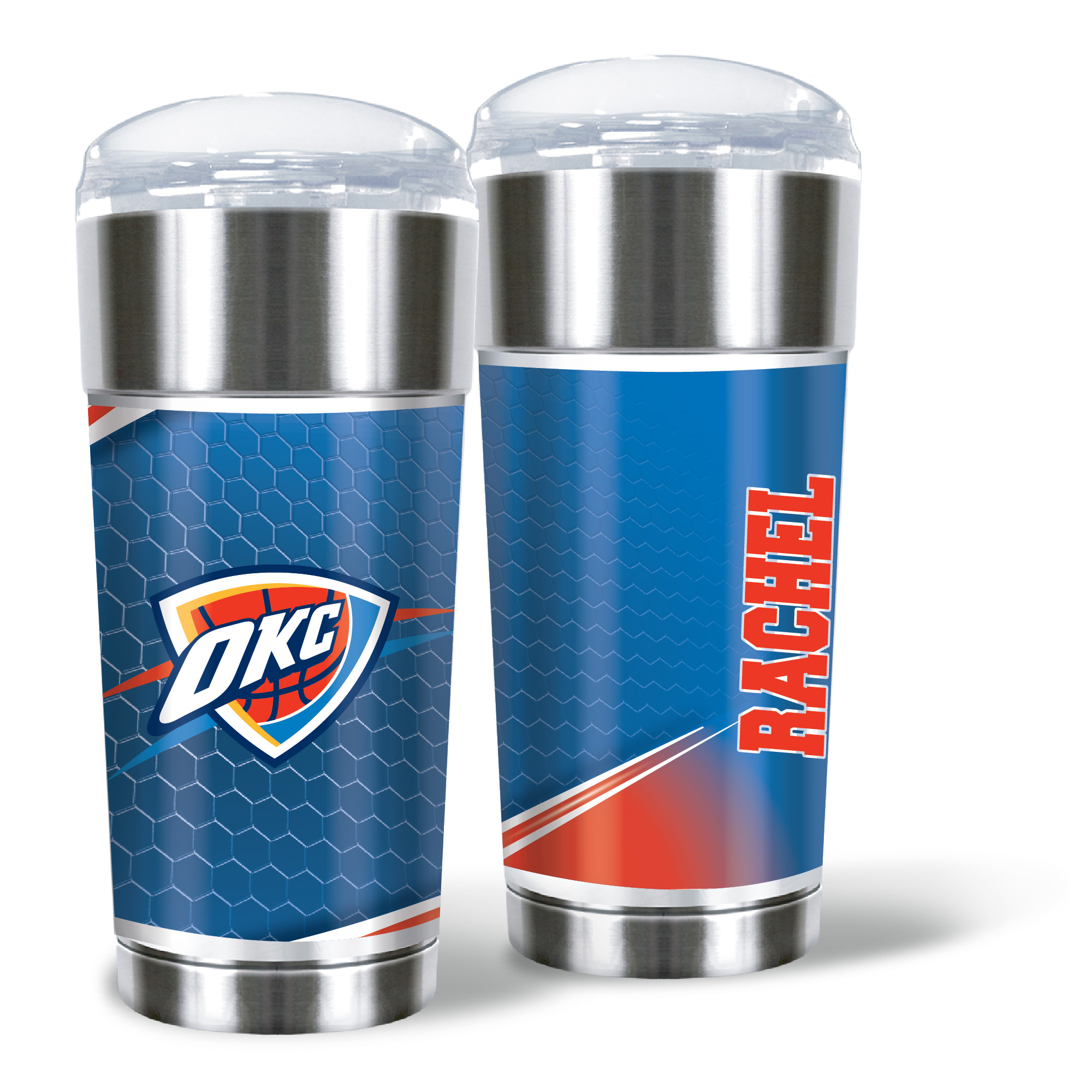 Oklahoma City Thunder 24oz. Personalized Eagle Tumbler - Image 2