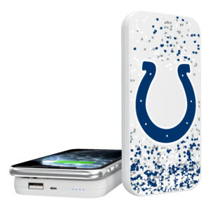 Indianapolis Colts Confetti Design Wireless 5000mAh Powerbank