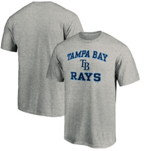 Men's Heathered Gray Tampa Bay Rays Team Heart & Soul T-Shirt