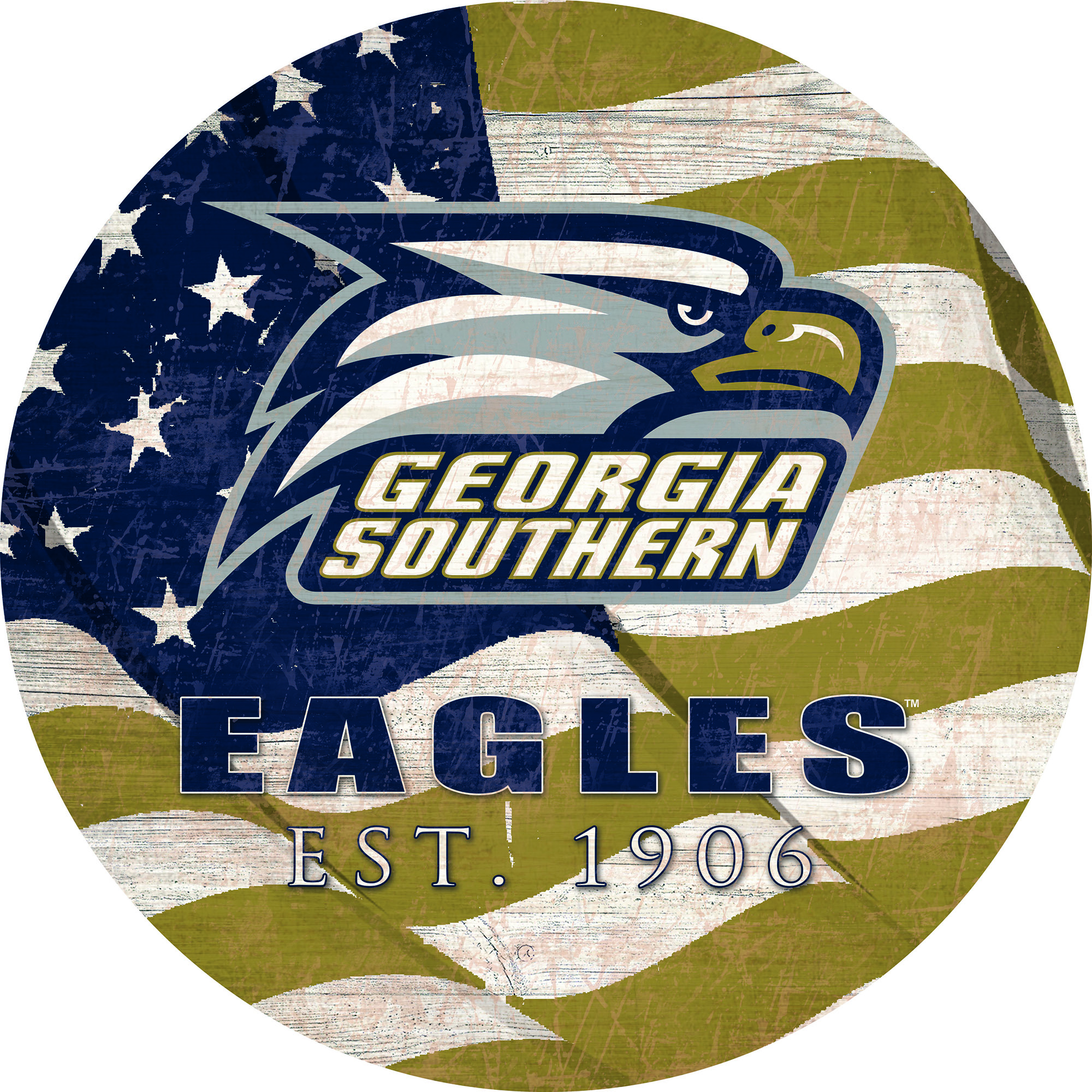 Georgia Southern Eagles 12" Team Color Flag Sign