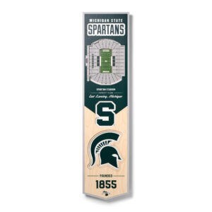 Michigan State Spartans 8'' x 32'' 3D StadiumView Banner