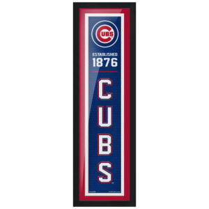 Chicago Cubs 6'' x 22'' Established Framed Artwork