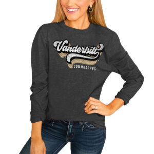 Women's Charcoal Vanderbilt Commodores Vivacious Varsity Long Sleeve T-Shirt