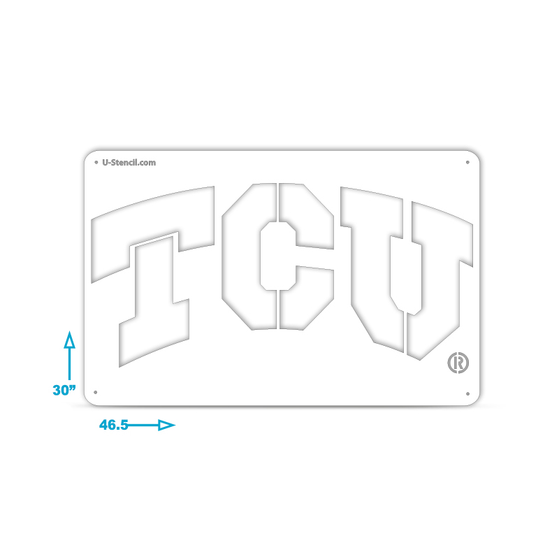 TCU Horned Frogs Tailgater Stencil - Image 3