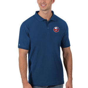 Men's Antigua Royal New York Islanders Legacy Pique Polo