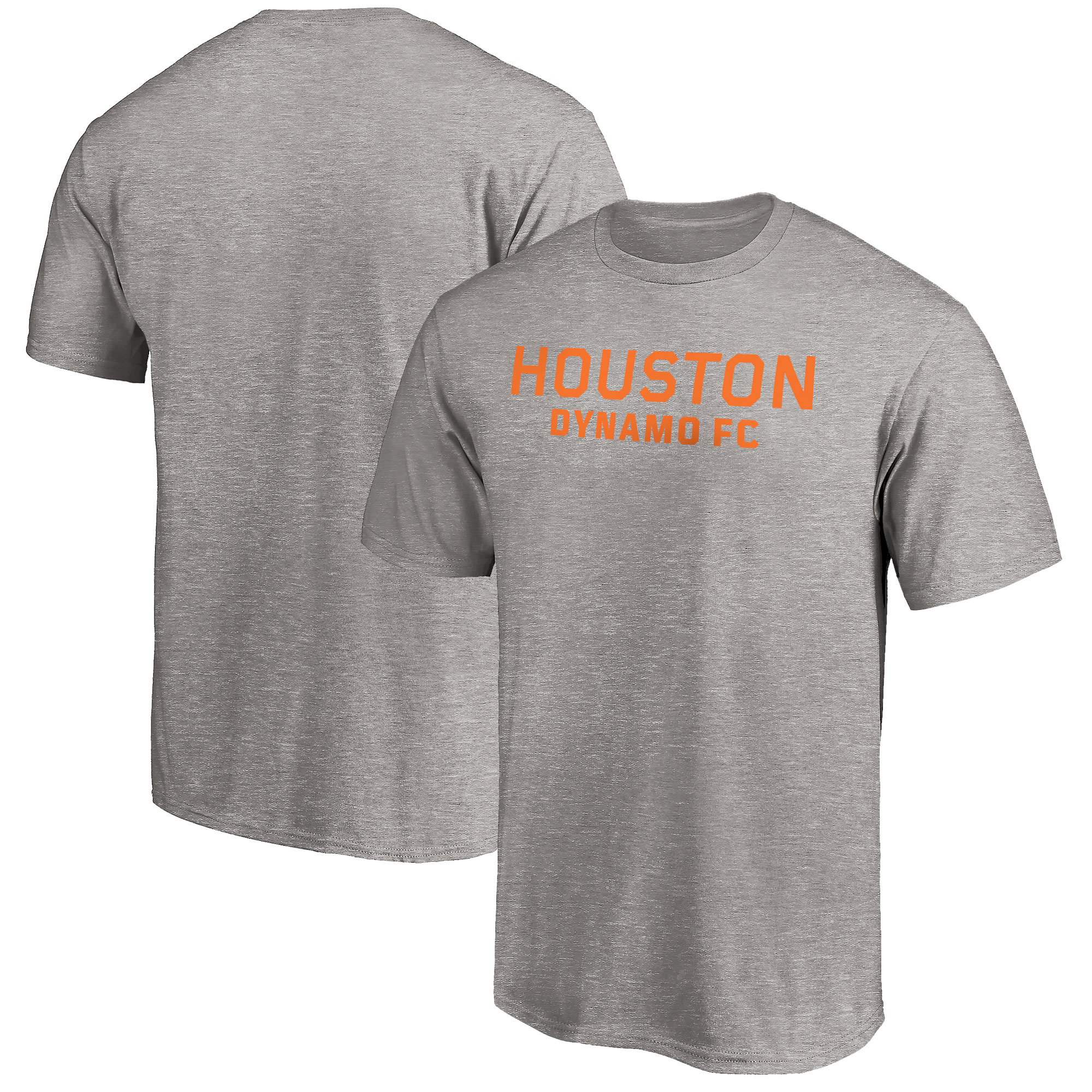 Men's Heather Gray Houston Dynamo Wordmark T-Shirt