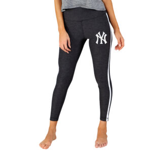 Women's Concepts Sport Charcoal/White New York Yankees Centerline Knit Leggings
