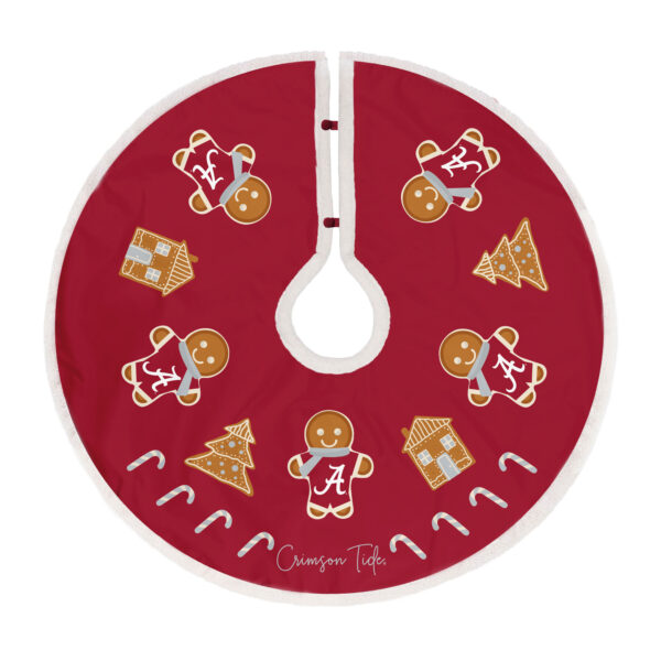 Alabama Crimson Tide Gingerbread Tree Skirt