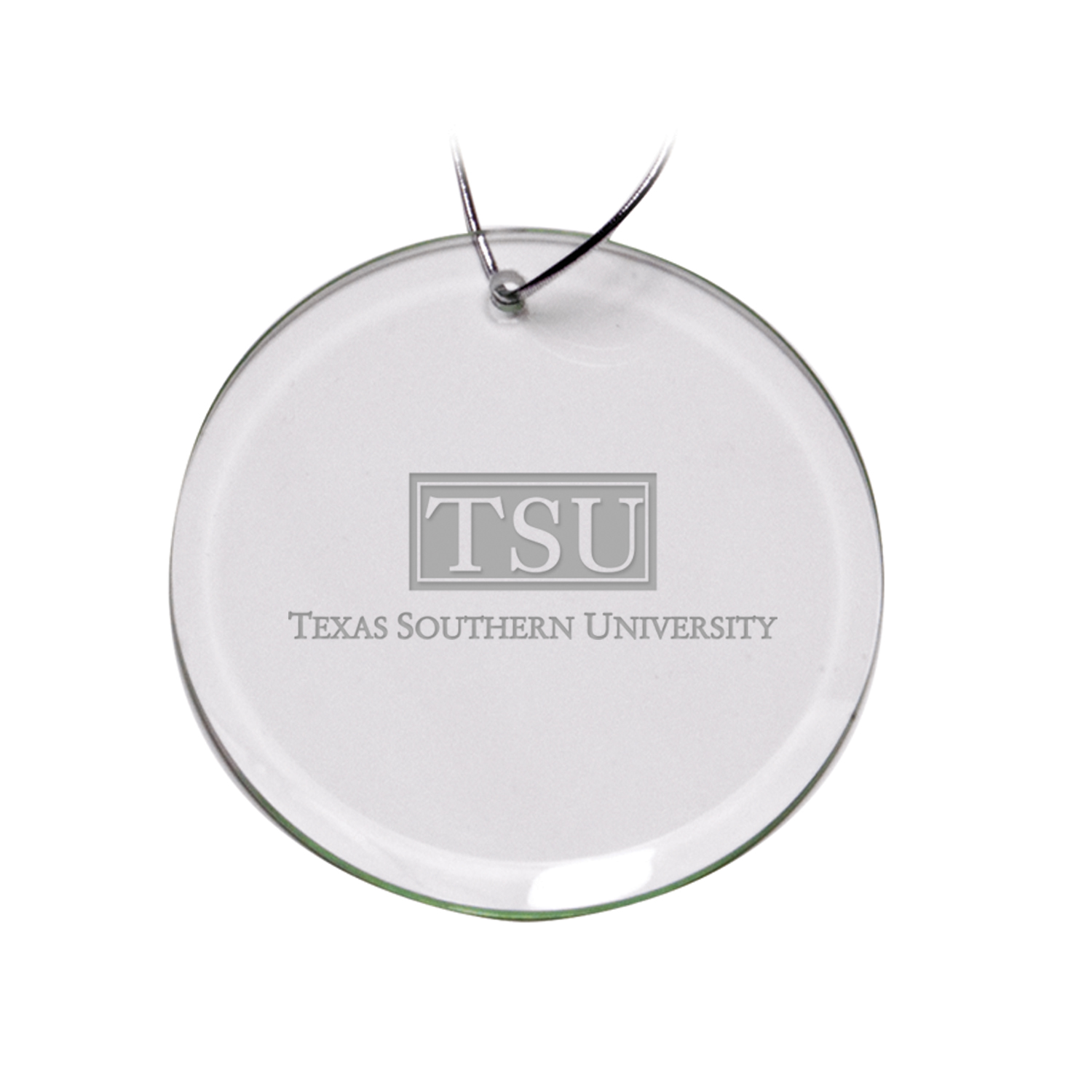 Texas Southern Tigers 3'' Glass Round Ornament