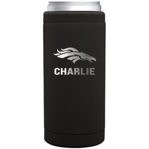 Denver Broncos 12oz. Personalized Stainless Steel Slim Can Cooler