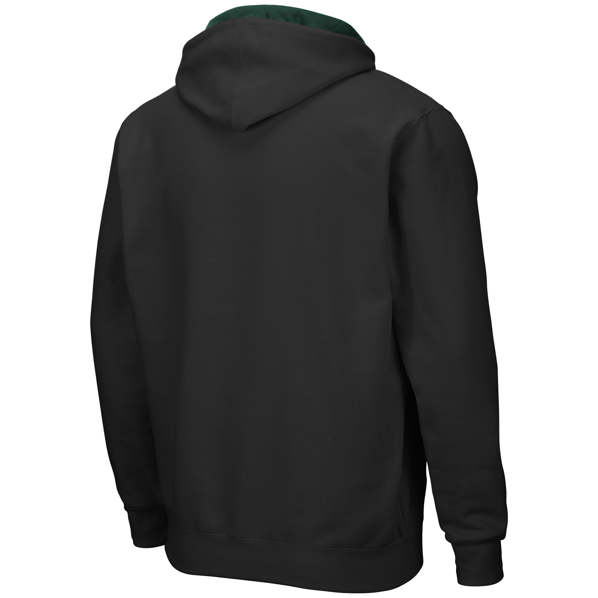 Men's Colosseum Black Michigan State Spartans Arch & Logo 3.0 Full-Zip Hoodie - Image 7