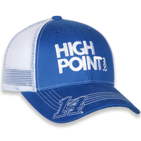 Men's Stewart-Haas Racing Team Collection Royal/White Chase Briscoe Highpoint.com Adjustable Hat - Image 9