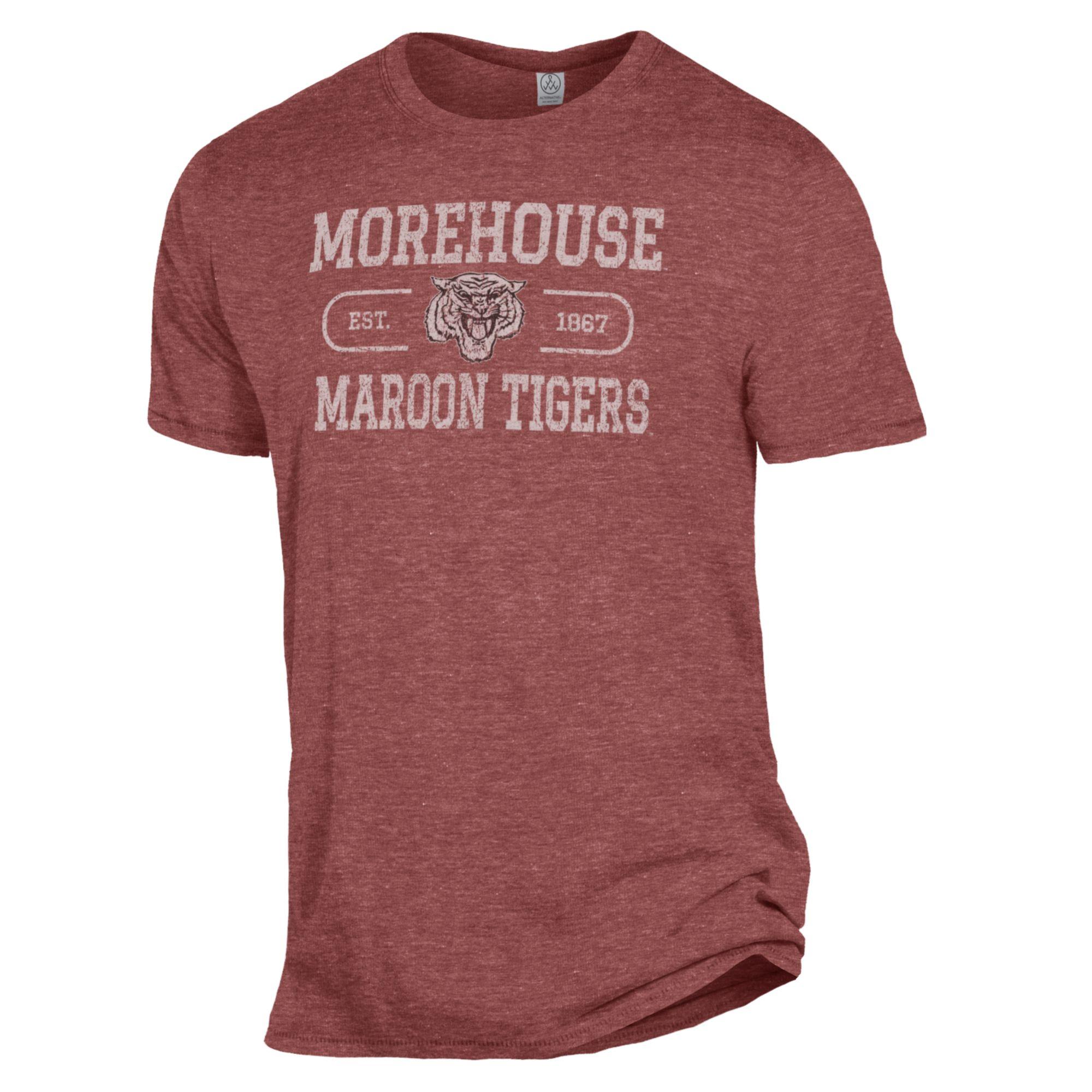 Men's Heathered Maroon Morehouse Maroon Tigers The Keeper T-Shirt - Image 6