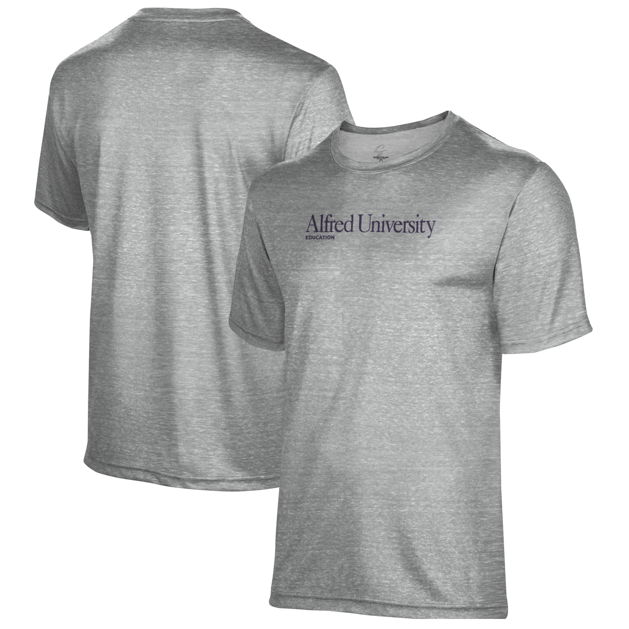 Men's Gray Alfred University Saxons Education Name Drop T-Shirt
