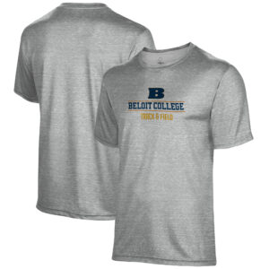 Men's Gray Beloit College Buccaneers Track & Field Name Drop T-Shirt