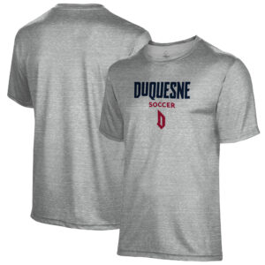 Men's Gray Duquesne Dukes Soccer Name Drop T-Shirt