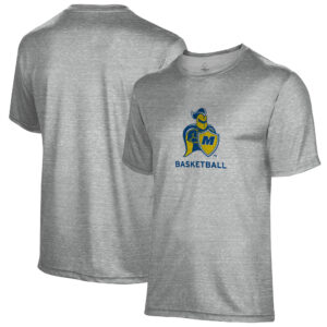 Men's Gray Madonna Crusaders Basketball Name Drop T-Shirt
