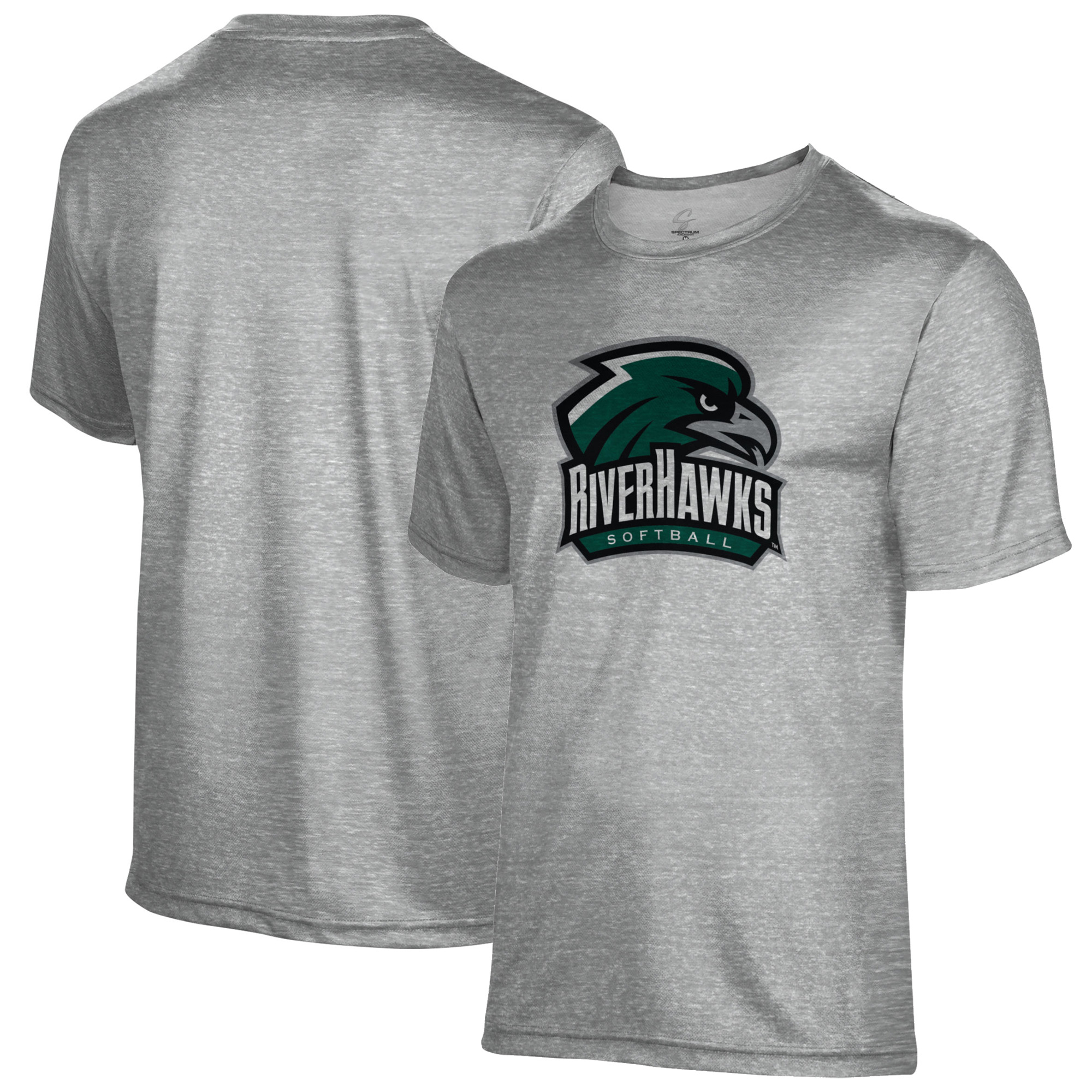Men's Gray Northeastern State Riverhawks Softball Name Drop T-Shirt - Image 2