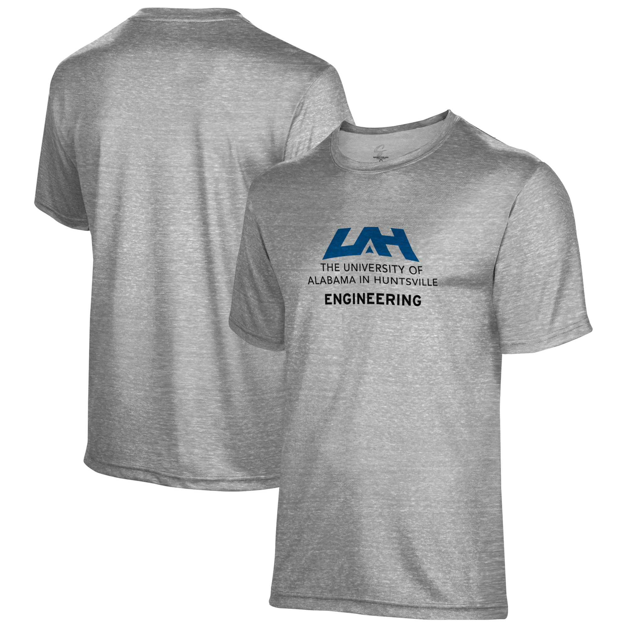 Men's Gray UAH Chargers Engineering Name Drop T-Shirt